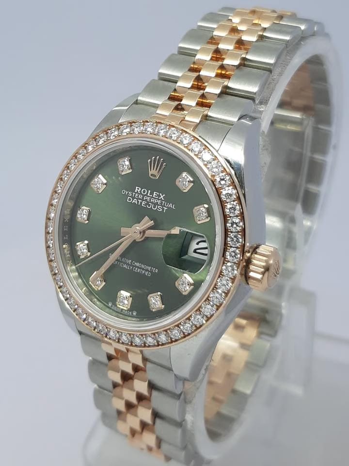 Rolex | Datejust | 279381RBR | Gold/Steel | 28 x 30 mm | Gold/Steel | Green | Automatic