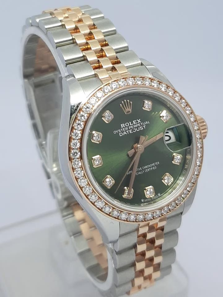 Rolex | Datejust | 279381RBR | Gold/Steel | 28 x 30 mm | Gold/Steel | Green | Automatic