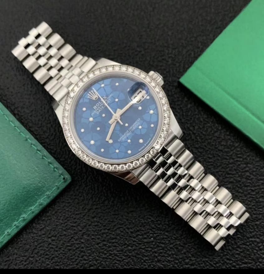 Rolex | Datejust | 278384RBR BLUE FLORAL JUB | Steel | 31 x 37 mm | Steel | Blue | Automatic