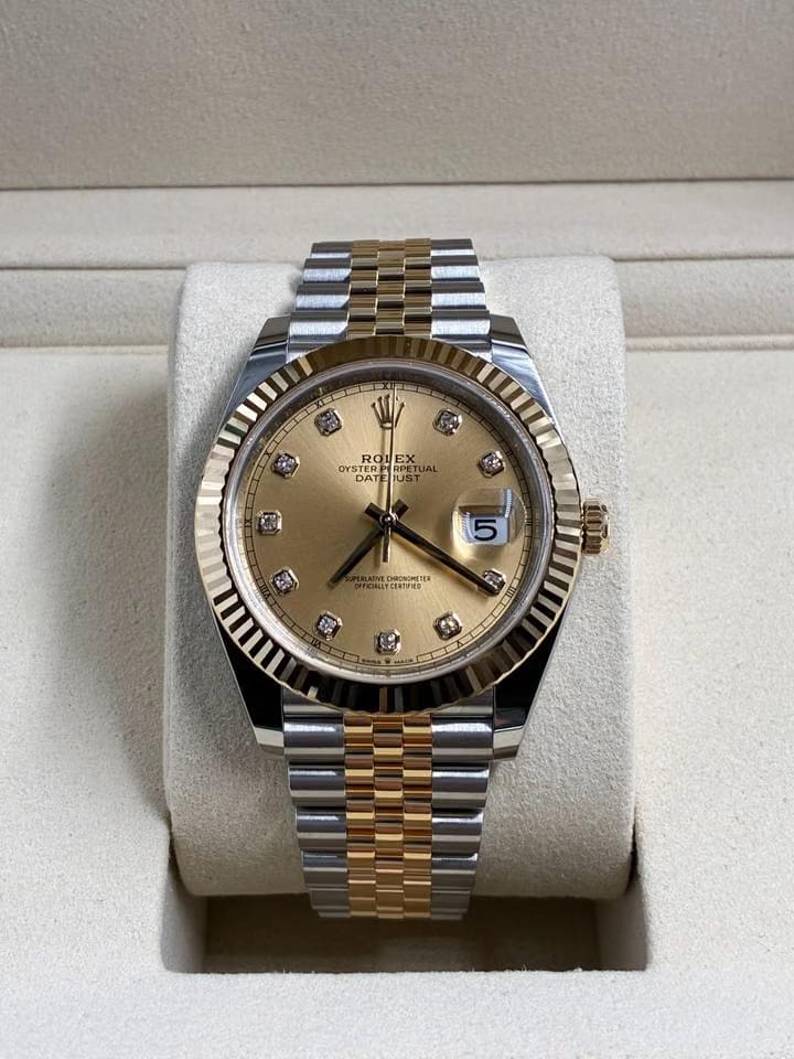 Rolex | Datejust | 126333G | Yellow gold | 41 mm | Yellow gold | Champagne | Automatic