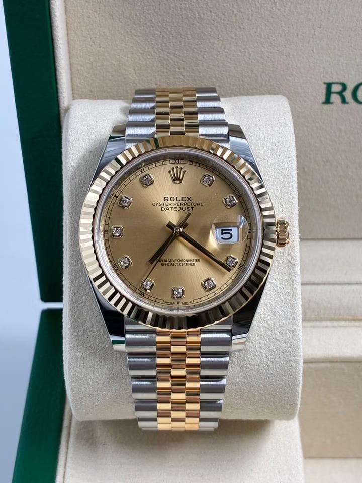 Rolex | Datejust | 126333G | Yellow gold | 41 mm | Yellow gold | Champagne | Automatic