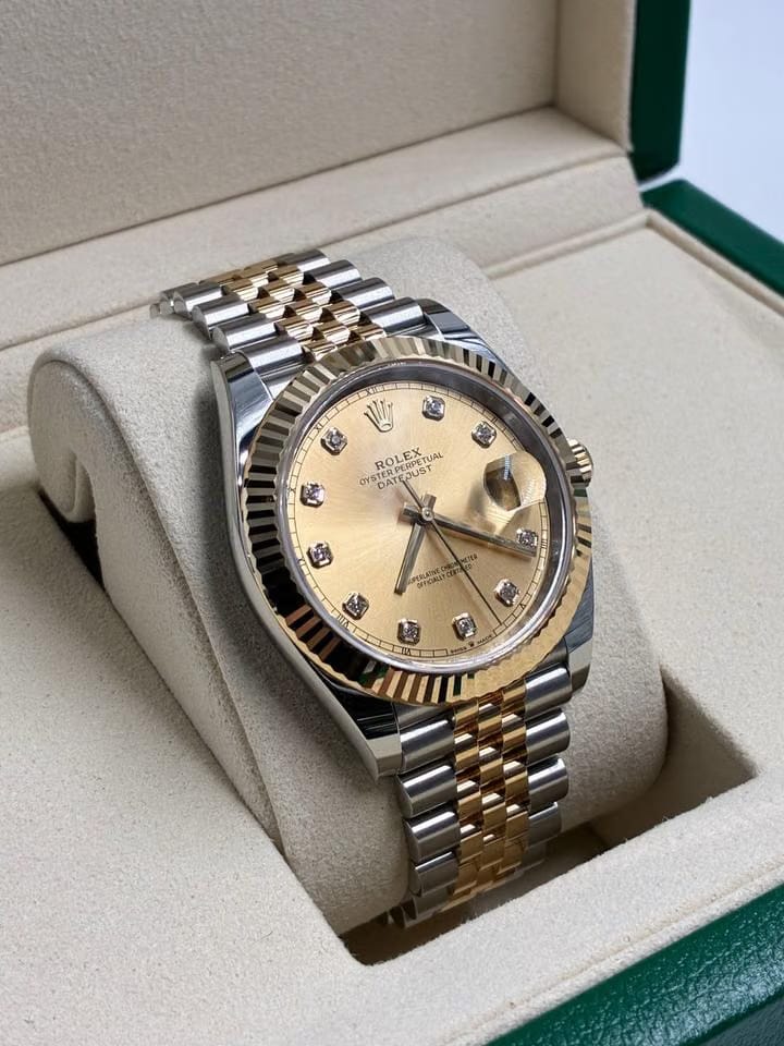Rolex | Datejust | 126333G | Yellow gold | 41 mm | Yellow gold | Champagne | Automatic