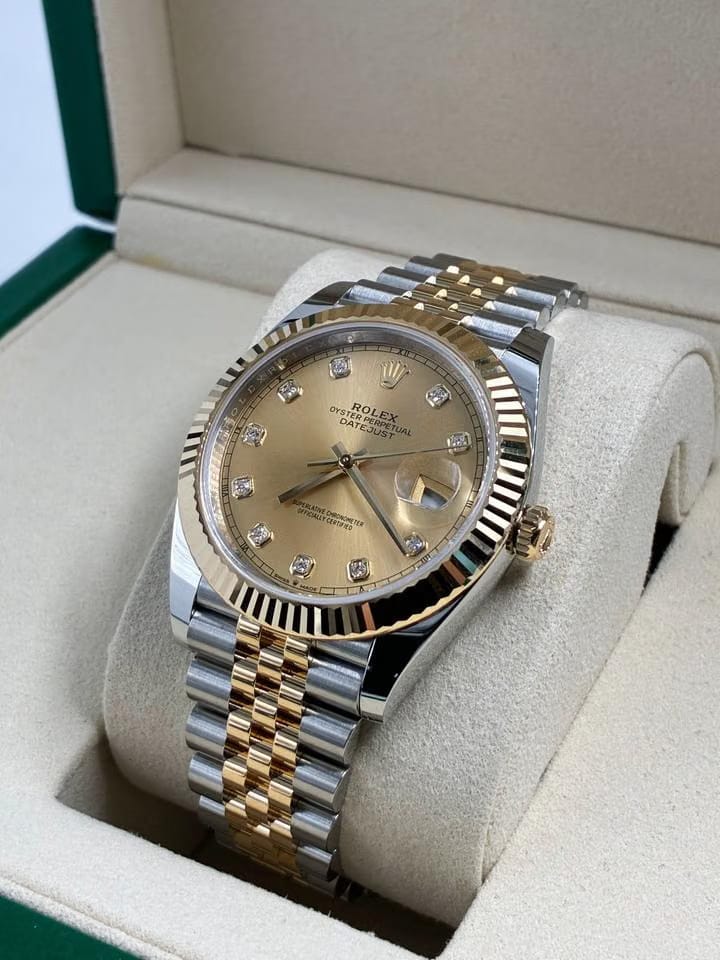 Rolex | Datejust | 126333G | Yellow gold | 41 mm | Yellow gold | Champagne | Automatic