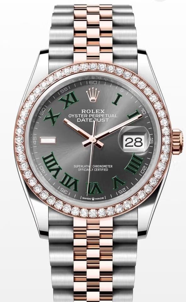 Rolex | Datejust | 126281RBR | Gold/Steel | 36 mm | Gold/Steel | Grey | Automatic