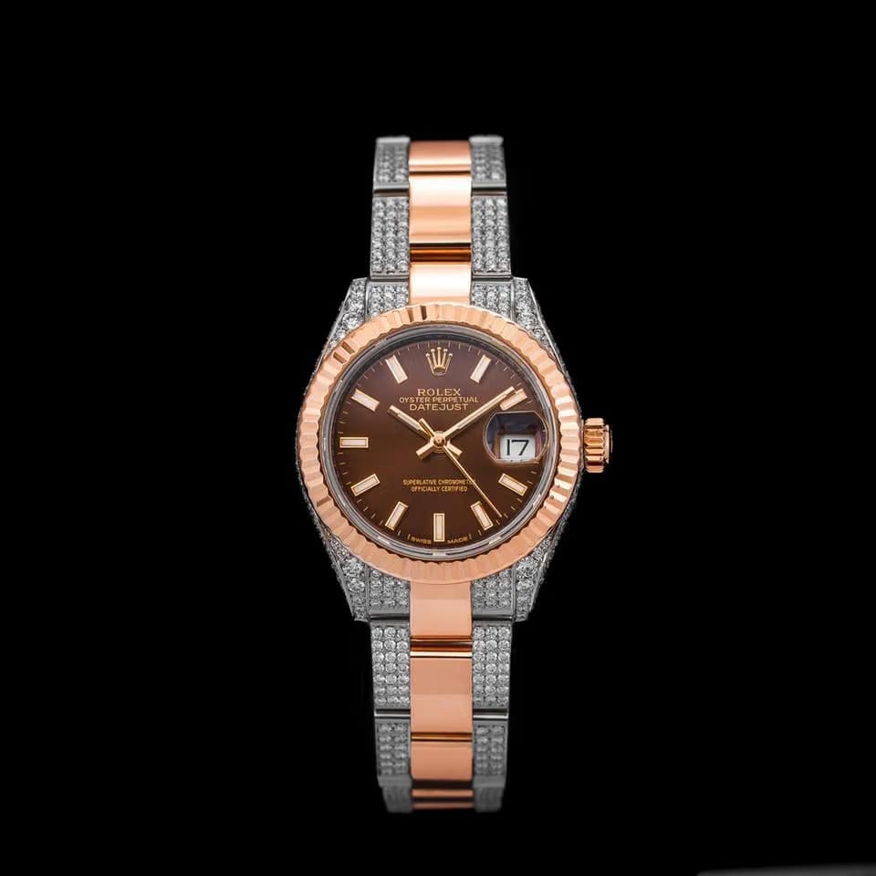 Rolex | Datejust | 278271 | Rose gold | 31 x 37 mm | Gold/Steel | Brown | Automatic