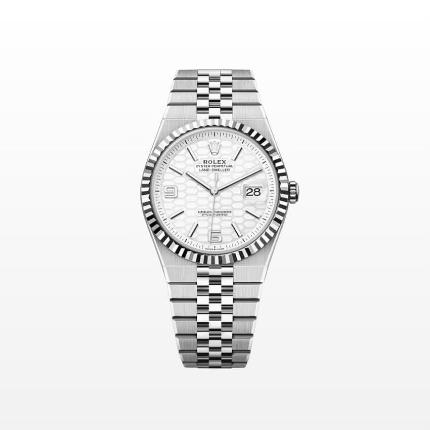 Rolex | Land-Dweller | 127334-0001 | Gold/Steel | 40 mm | Steel | White | Automatic