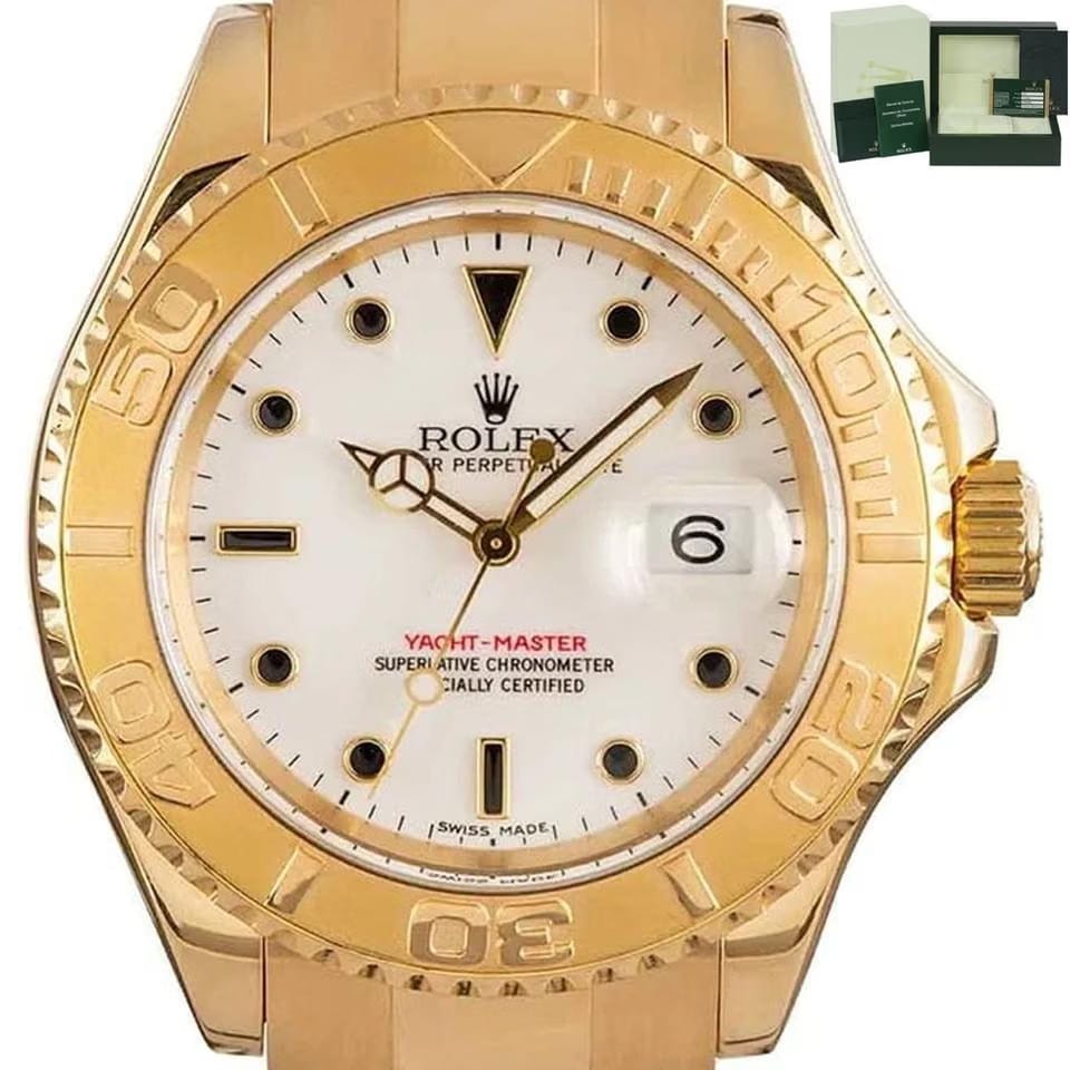 Rolex | Yacht-Master | 16628 | Yellow gold | 40 mm | Yellow gold | White | Automatic