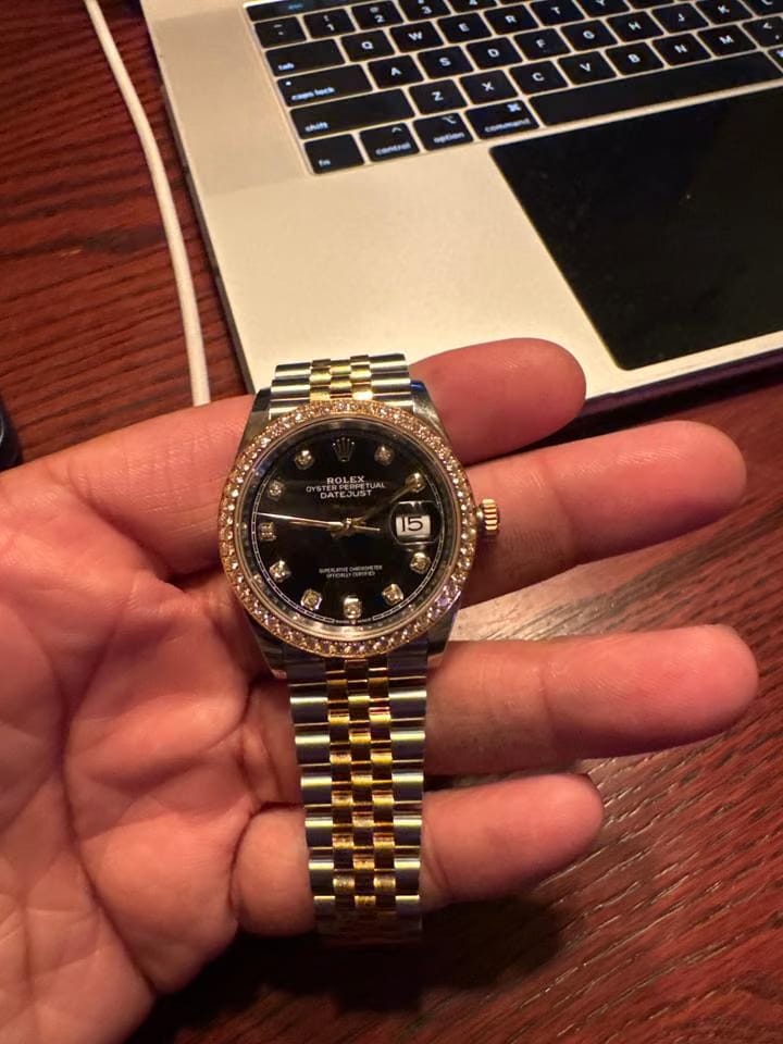 Rolex | Datejust | 126283RBR | Gold/Steel | 36 mm | Gold/Steel | Black | Automatic