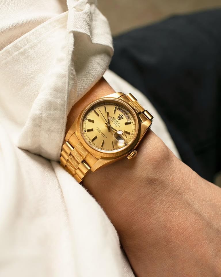 Rolex Day-Date18078 Bark NOS Vintage New Old Stock