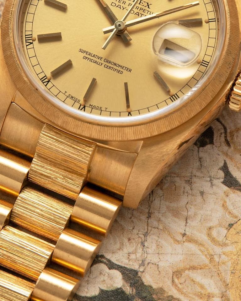 Rolex Day-Date18078 Bark NOS Vintage New Old Stock