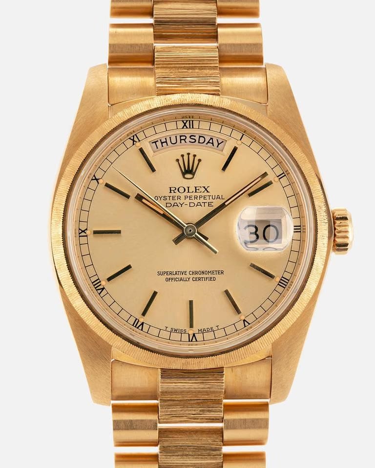 Rolex Day-Date18078 Bark NOS Vintage New Old Stock