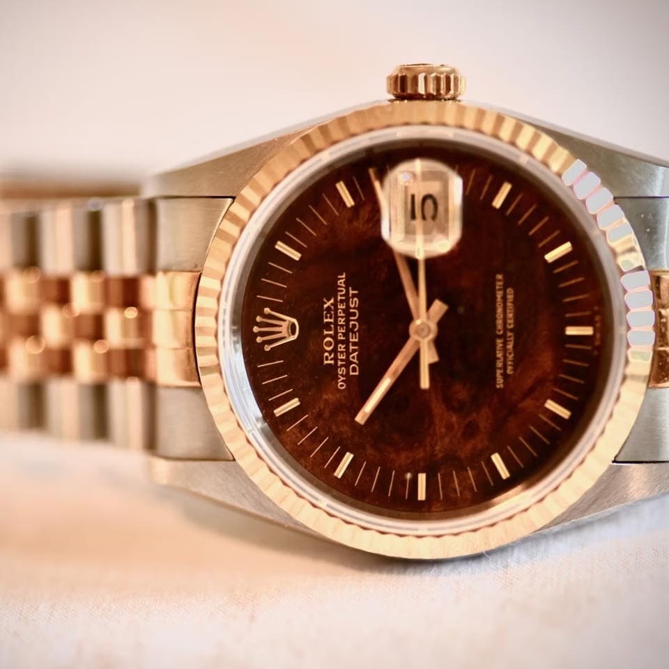 Rolex | Datejust | 16233 | Gold/Steel | 36 mm | Gold/Steel | Brown | Automatic