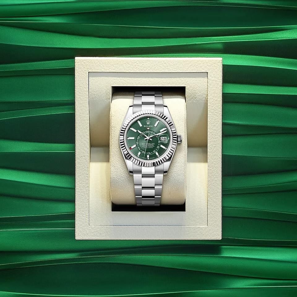 Rolex | Sky-Dweller | 336934-0001 | Gold/Steel | 42 mm | Gold/Steel | Green | Automatic