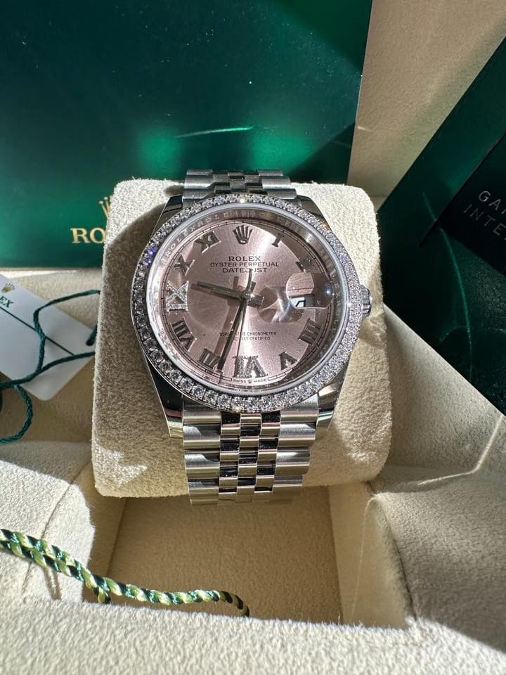 Rolex | Datejust | 126284RBR | Steel | 36 mm | Steel | Pink | Automatic