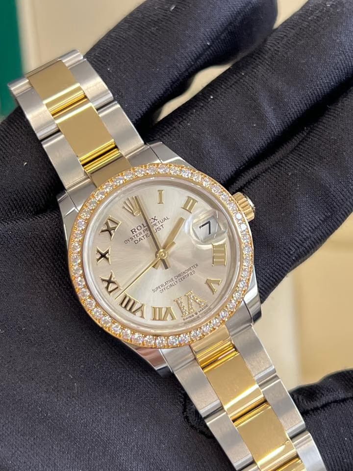 Rolex | Datejust | 278383RBR SILVER ROMAN OYS | Gold/Steel | 31 mm | Gold/Steel | Silver | Automatic