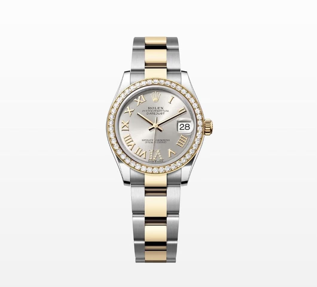 Rolex | Datejust | 278383RBR SILVER ROMAN OYS | Gold/Steel | 31 mm | Gold/Steel | Silver | Automatic