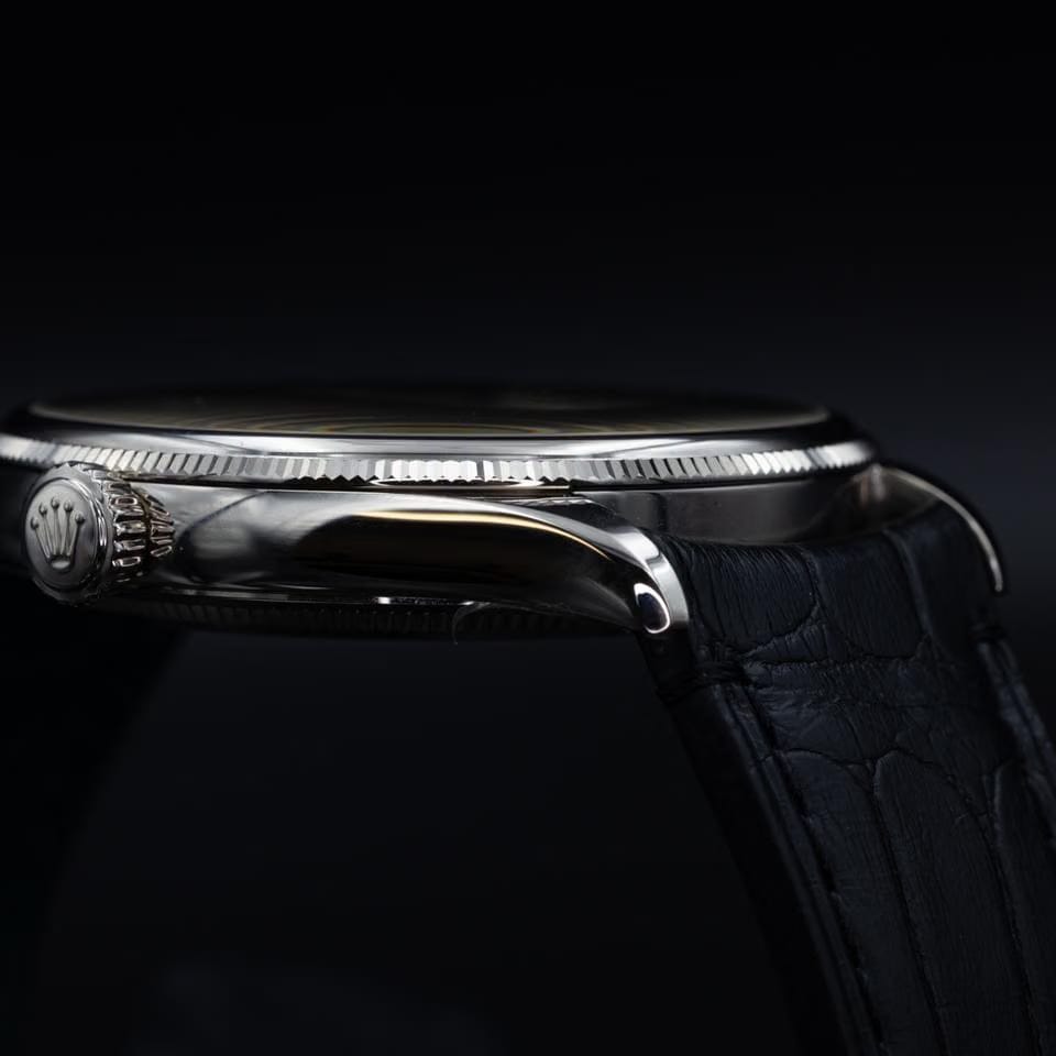 Rolex | 1908 | 52509 | White gold | 39 mm | Leather | Black | Automatic