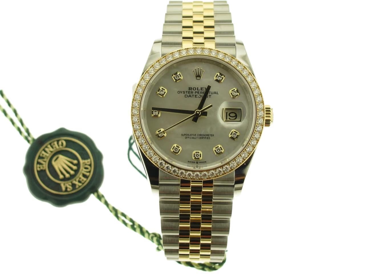 Rolex | Datejust | 126283RBR | Gold/Steel | 36 x 44 mm | Gold/Steel | Mother of pearl | Automatic