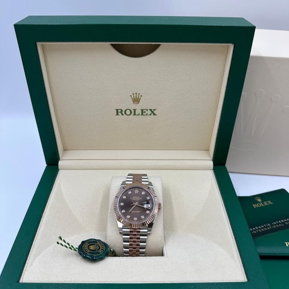 Rolex | Datejust | 126331 | Rose gold | 41 mm | Rose gold | Bronze | Automatic