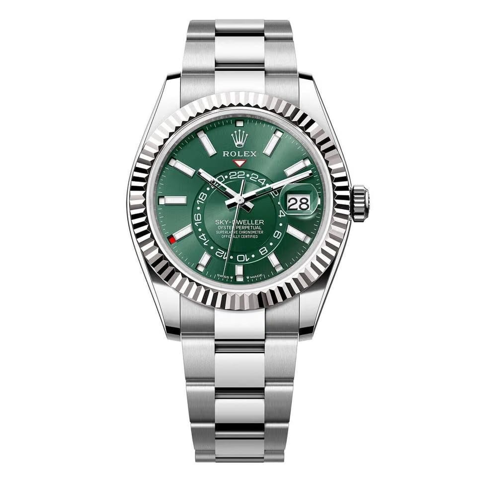 Rolex | Sky-Dweller | 326934 | Steel | 42 mm | Steel | Green | Automatic