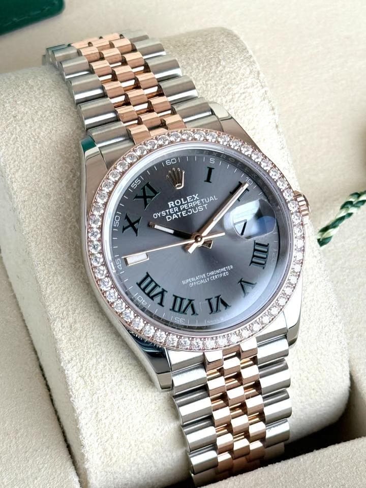 Rolex | Datejust | 126281RBR | Steel | 36 x 44 mm | Gold/Steel | Grey | Automatic