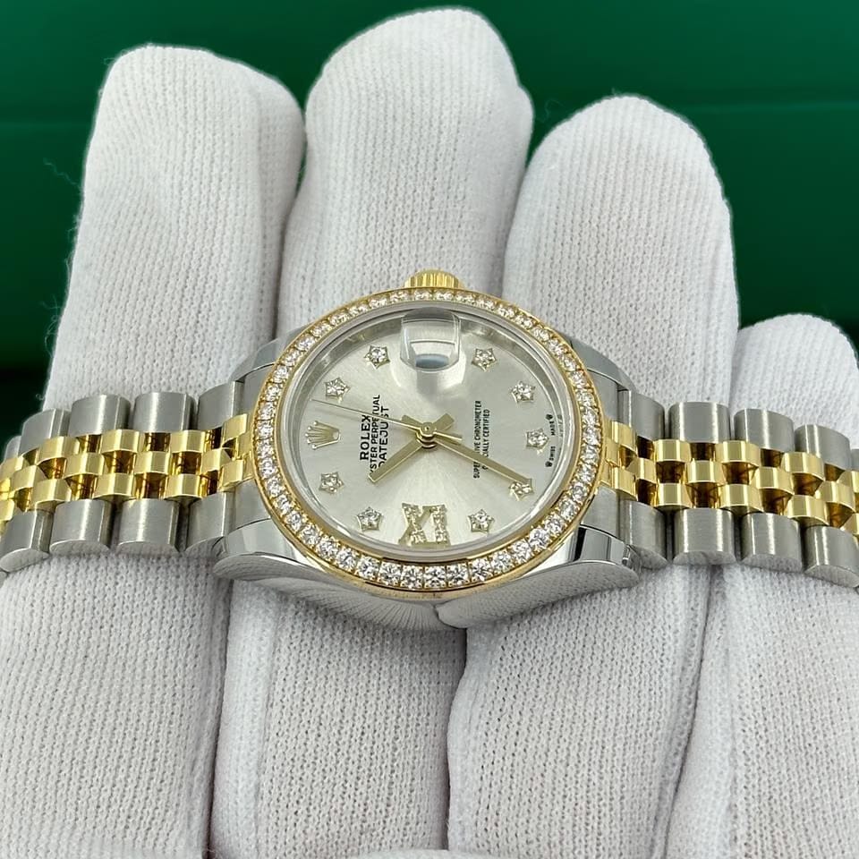 Rolex | Datejust | 279383RBR | Yellow gold | 28 mm | Gold/Steel | Silver | Automatic