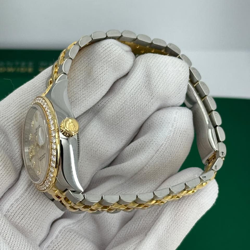 Rolex | Datejust | 279383RBR | Yellow gold | 28 mm | Gold/Steel | Silver | Automatic