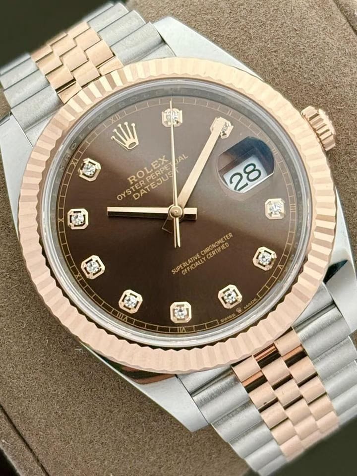 Rolex | Datejust | 126331 | Gold/Steel | 41 x 4 mm | Gold/Steel | Brown | Automatic