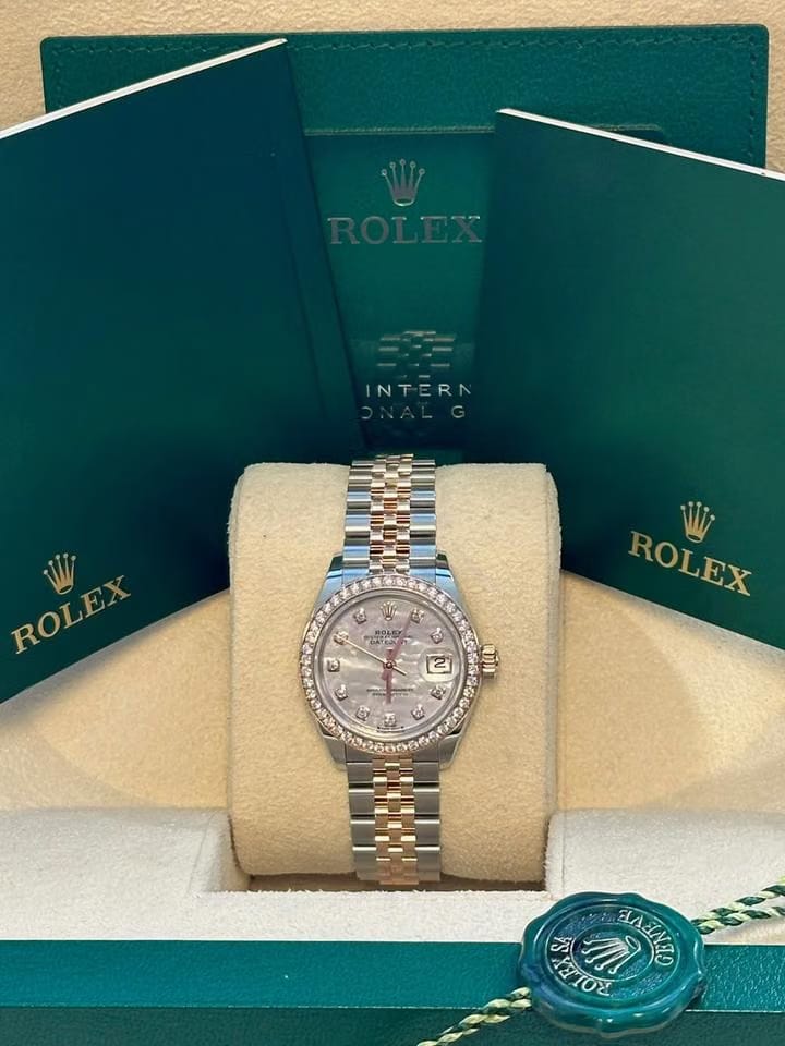 Rolex | Datejust | 279381RBR | Steel | 28 mm | Rose gold | Mother of pearl | Automatic