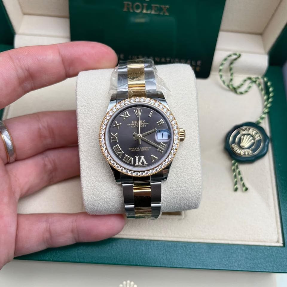 Rolex | Datejust | 278383RBR GREY ROMAN OYS | Gold/Steel | 31 mm | Gold/Steel | Grey | Automatic