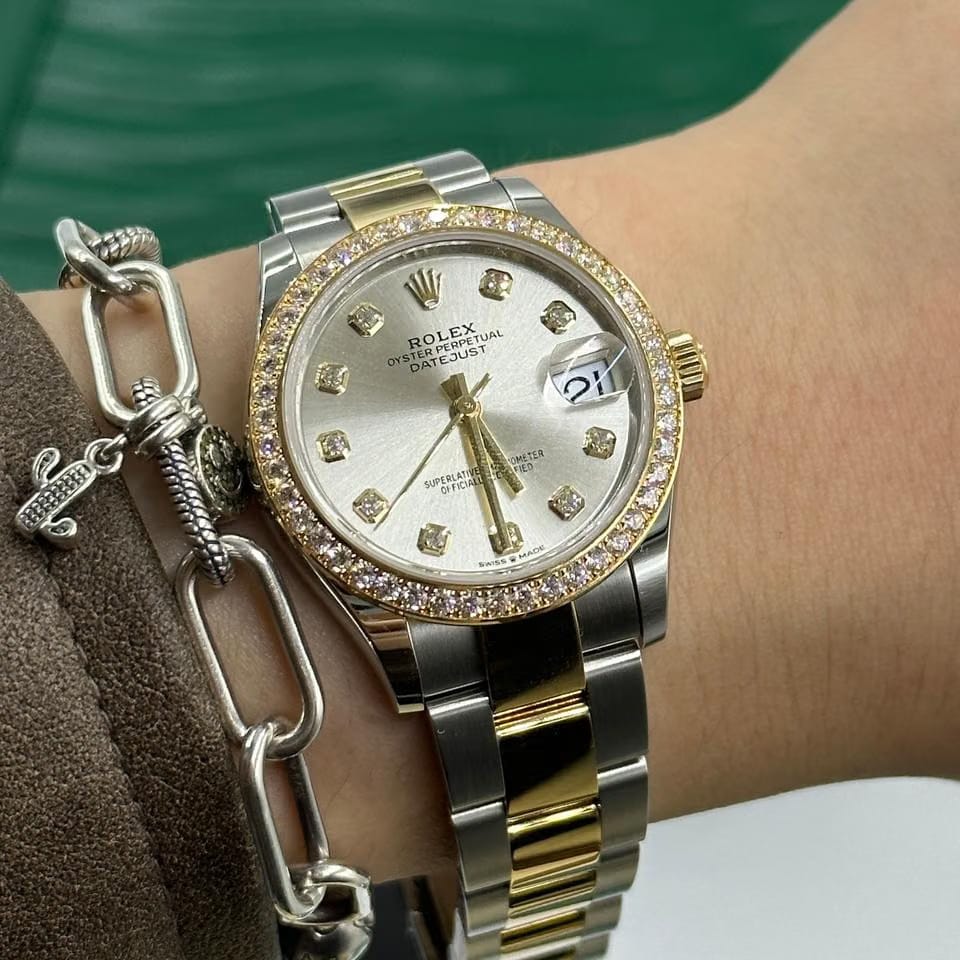 Rolex | Datejust | 278383RBR G SILVER OYS | Gold/Steel | 31 mm | Gold/Steel | Silver | Automatic