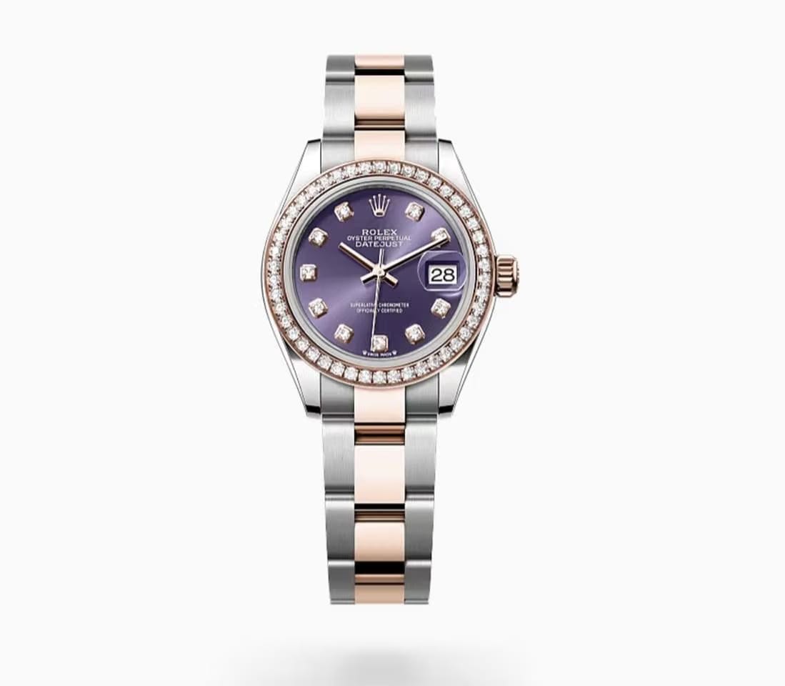 Rolex | Datejust | 279381RBR | Gold/Steel | 28 x 30 mm | Gold/Steel | Purple | Automatic