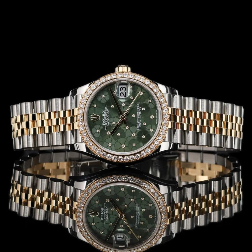 Rolex | Datejust | 278383RBR | Gold/Steel | 31 mm | Gold/Steel | Green | Automatic