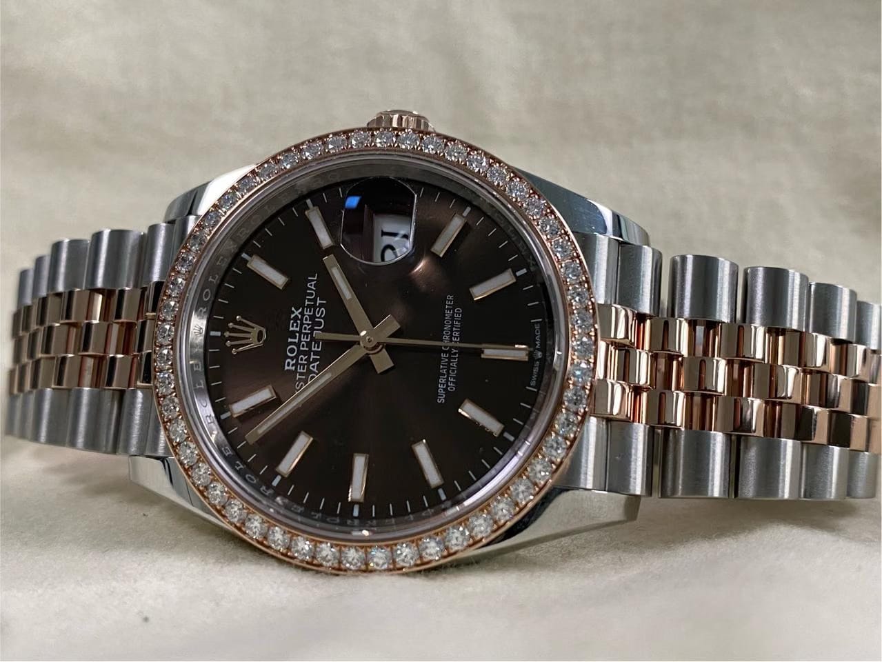 Rolex | Datejust | 126281RBR | Gold/Steel | 36 x 44 mm | Gold/Steel | Brown | Automatic