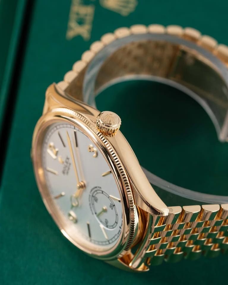 Rolex | 1908 | 52508 | Yellow gold | 39 mm | White | Automatic