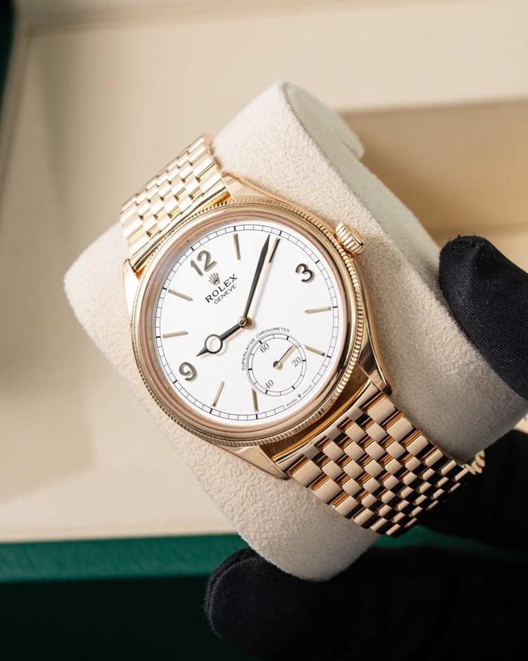 Rolex | 1908 | 52508 | Yellow gold | 39 mm | White | Automatic
