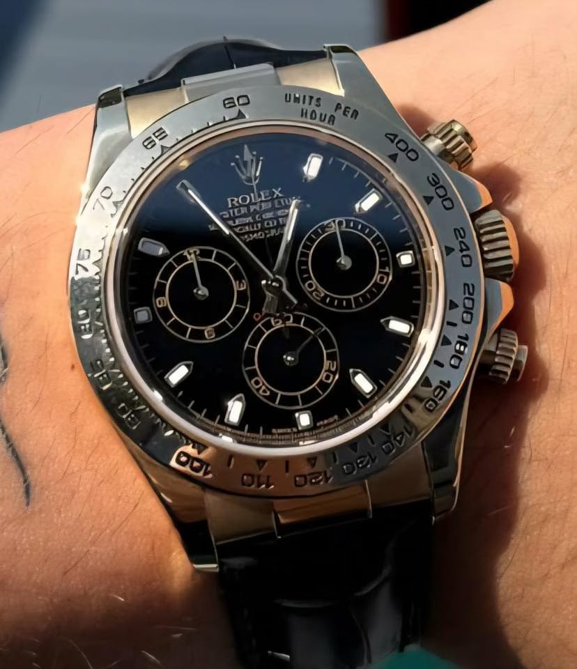 Rolex | Daytona | 116518 | 40 mm | Crocodile skin | Automatic