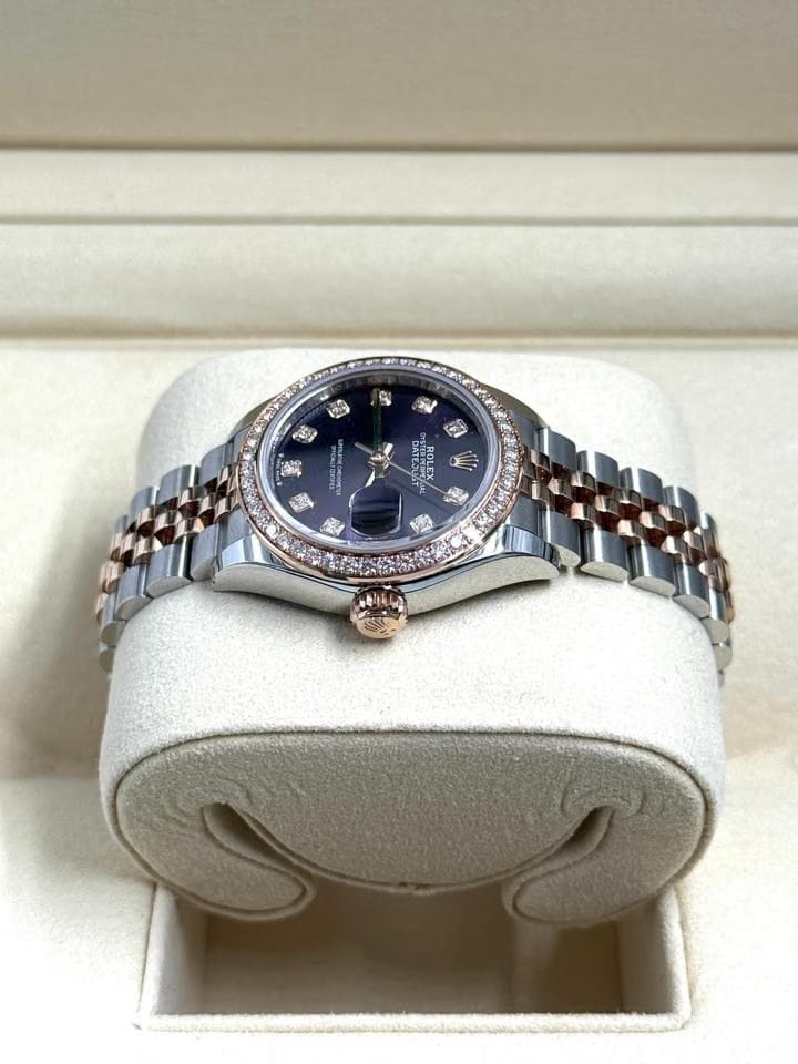 Rolex | Datejust | 279381RBR G PURPLE JUB | Gold/Steel | 28 x 30 mm | Gold/Steel | Purple | Automatic