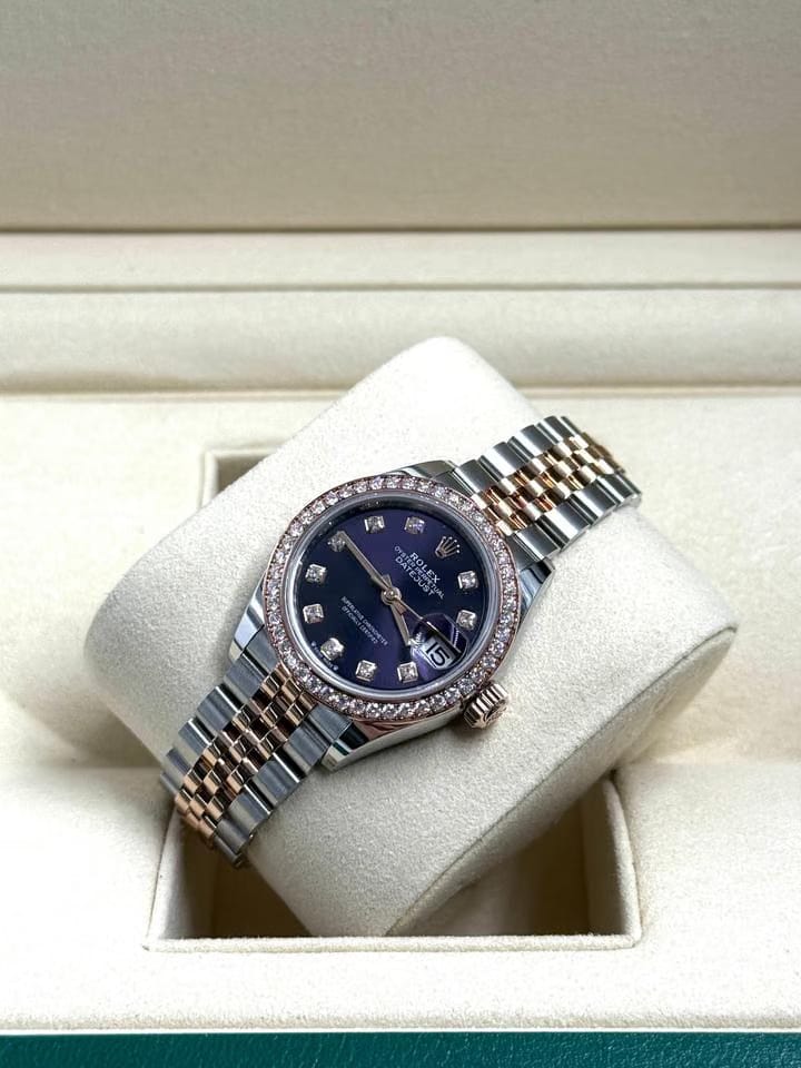 Rolex | Datejust | 279381RBR G PURPLE JUB | Gold/Steel | 28 x 30 mm | Gold/Steel | Purple | Automatic