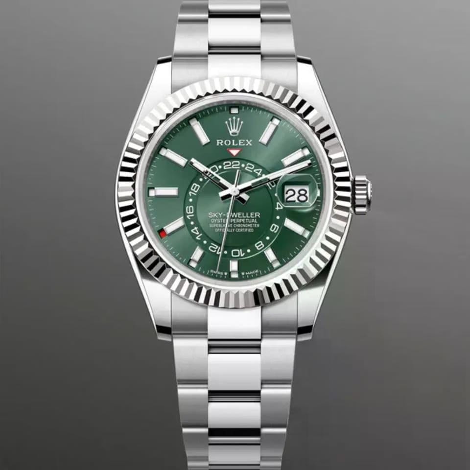 Rolex | Sky-Dweller | 336934-0001 | Steel | 42 mm | Steel | Green | Automatic