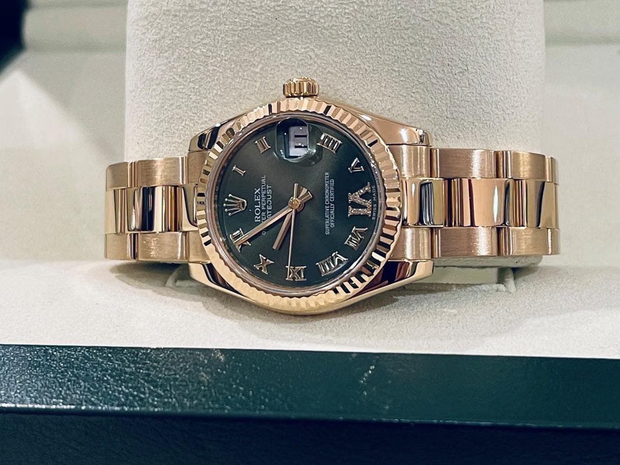 Rolex | Datejust | 178278 | Yellow gold | 31 mm | Yellow gold | Green | Automatic