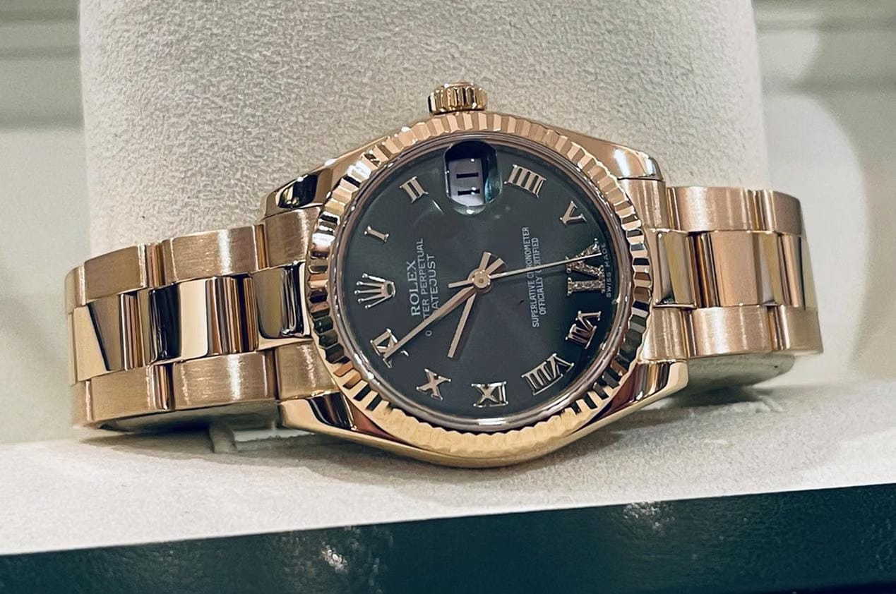 Rolex | Datejust | 178278 | Yellow gold | 31 mm | Yellow gold | Green | Automatic