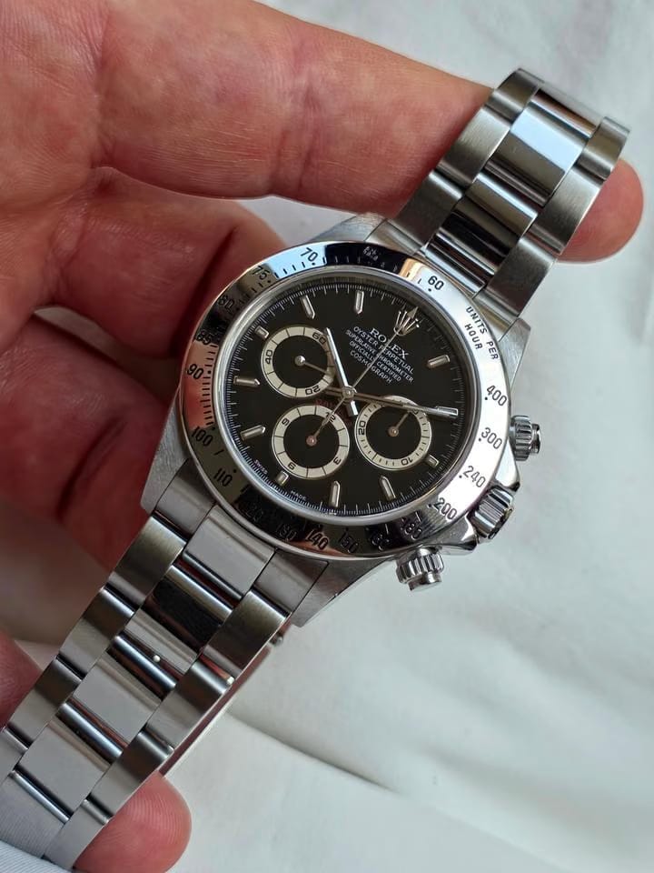 Rolex | Daytona | 16520 | Steel | 40 mm | Steel | Black | Automatic