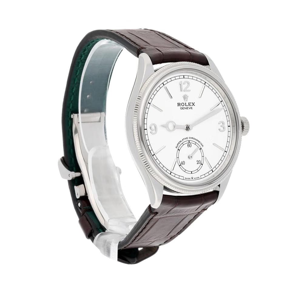 Rolex | 1908 | 52509-0006 | 39 mm | White | Automatic