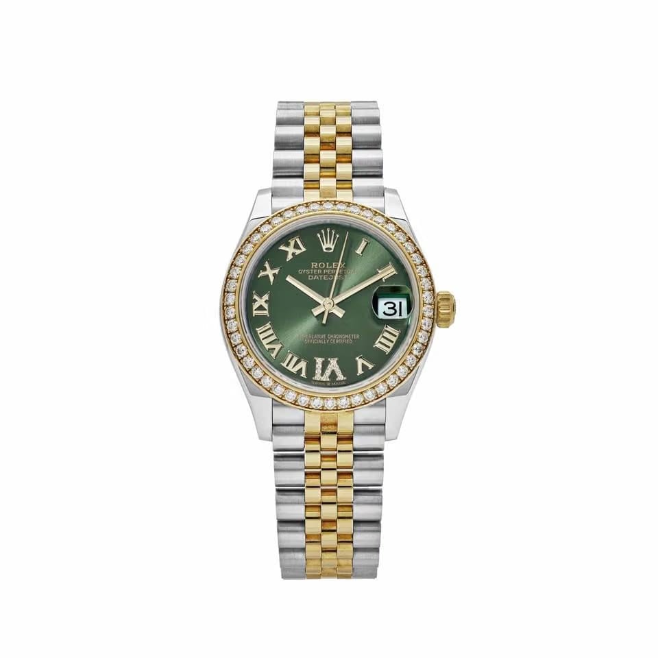 Rolex | Datejust | 278383RBR | Steel | 31 mm | Gold/Steel | Green | Automatic