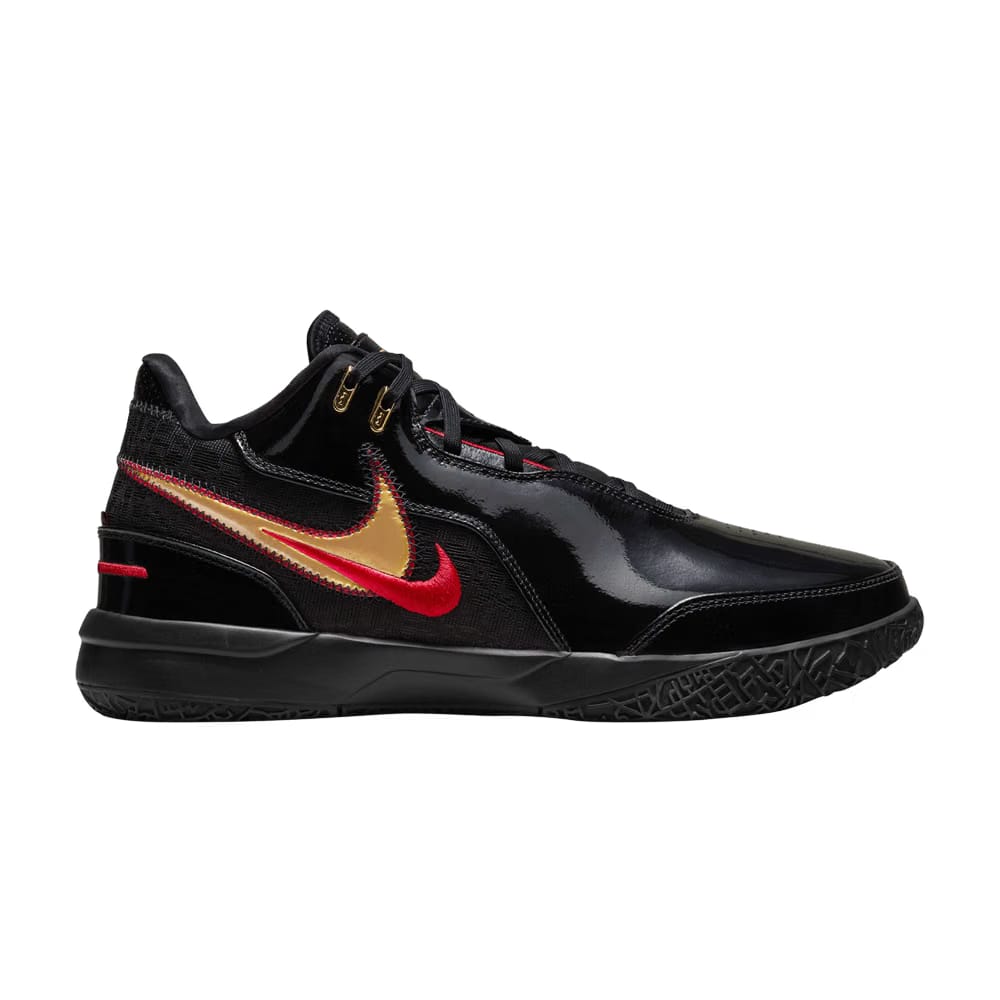 Zoom LeBron NXXT Gen AMPD EP Black Metallic Gold Red