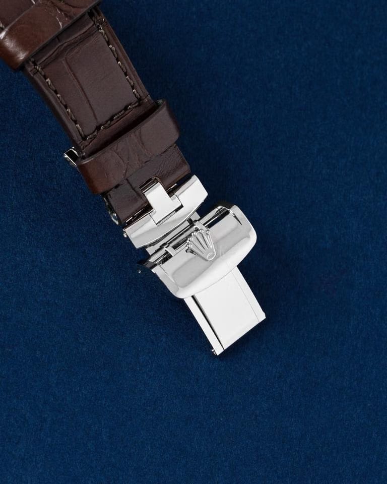 Rolex | 1908 | 52509 | White gold | 39 mm | Leather | White