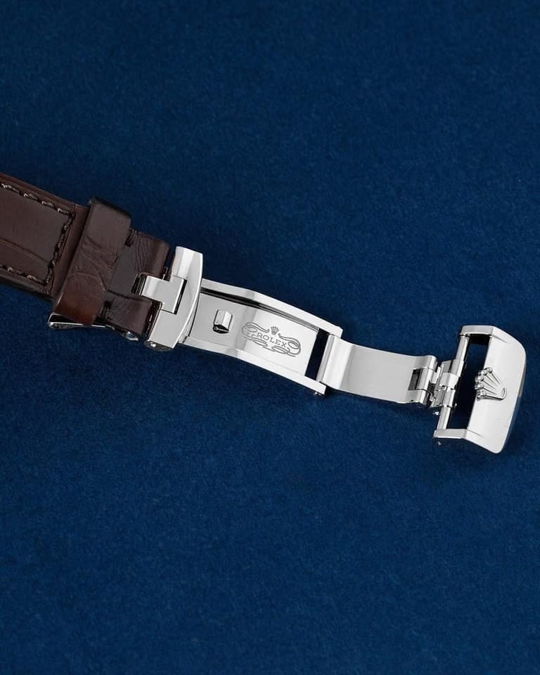 Rolex | 1908 | 52509 | White gold | 39 mm | Leather | White