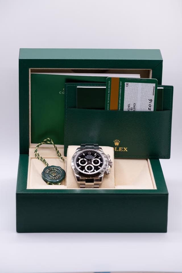 Rolex | Daytona | 116520 | Silver | 40 mm | Steel | Black | Automatic