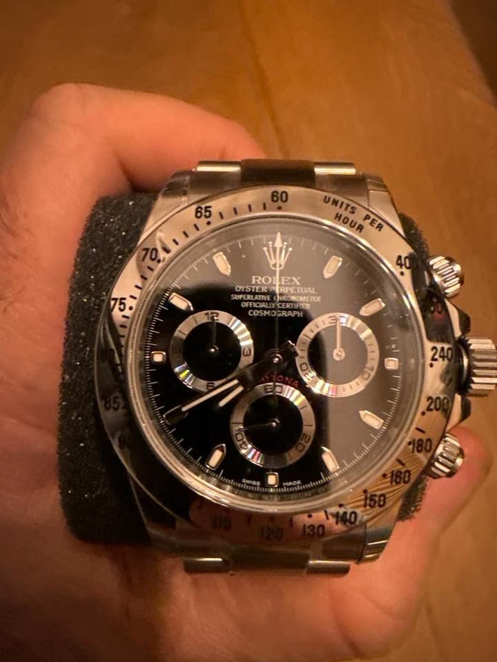 Rolex | Daytona | 116520 | Silver | 40 mm | Steel | Black | Automatic